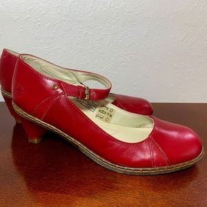 Dr. Martens Red Mary Jane pumps